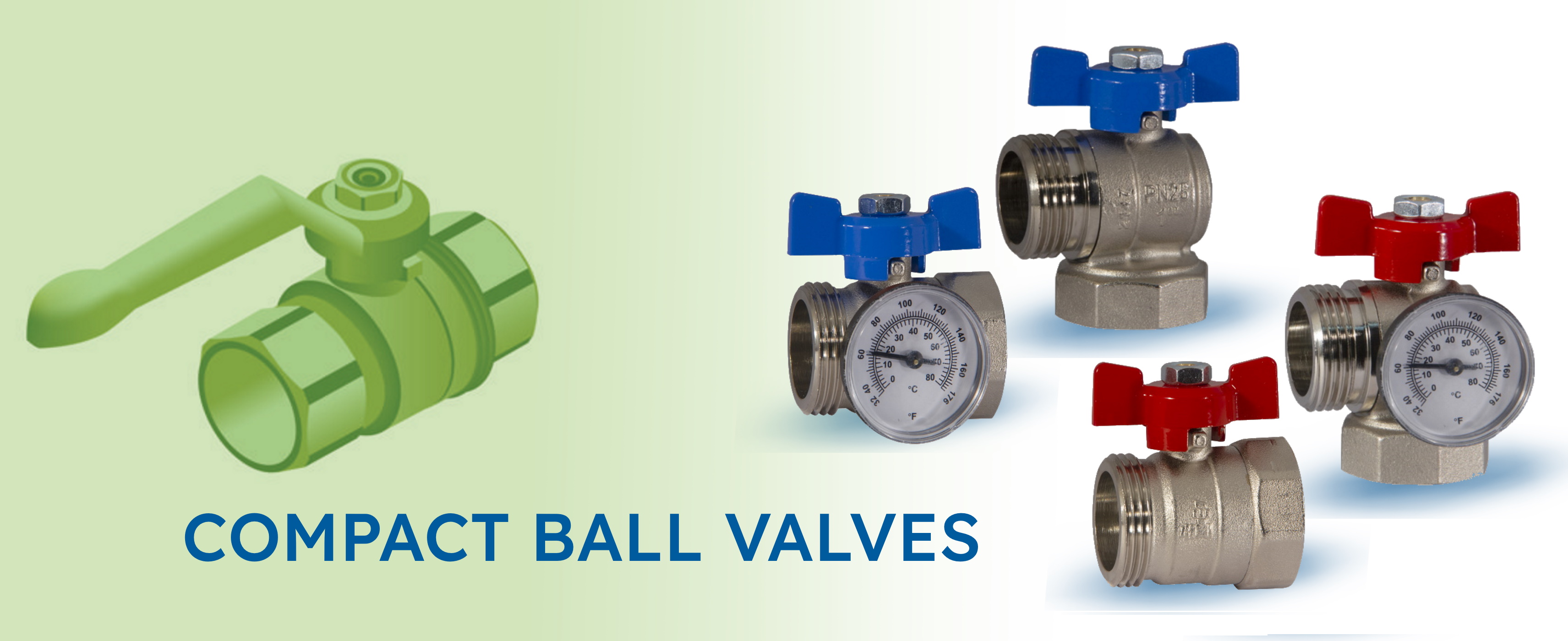 Compact ball valves