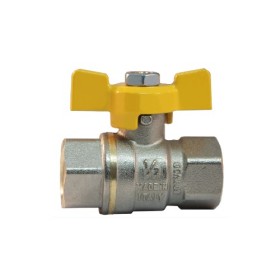 FF heavy full bore gas ball valve with butterfly handle