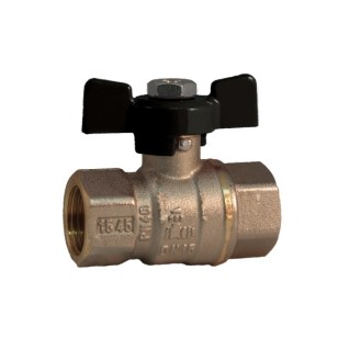 FF solar full bore ball valve PN 40 with butterfly handle