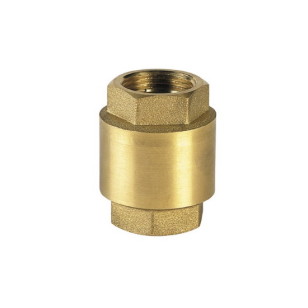 Brass check valve PN12, plate in polymer