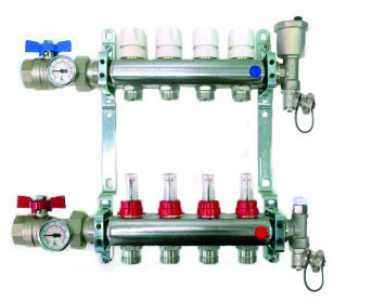 FF manifolds therm. valves and flowmeters, valves, discharge