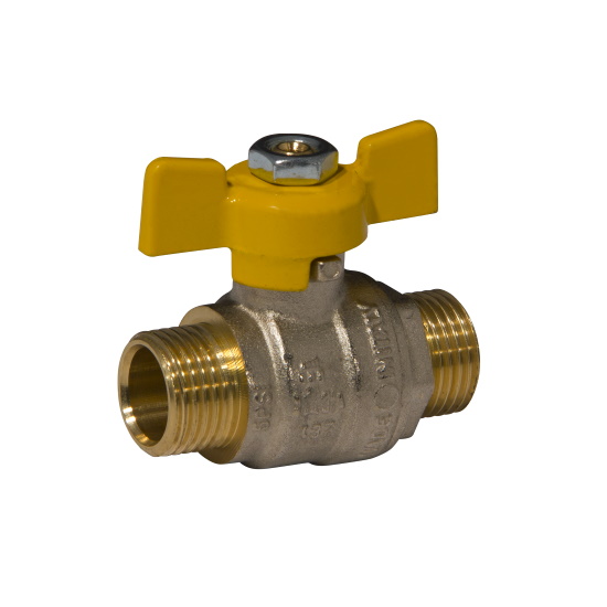 MM full bore ball valve PN40 with butterfly handle
