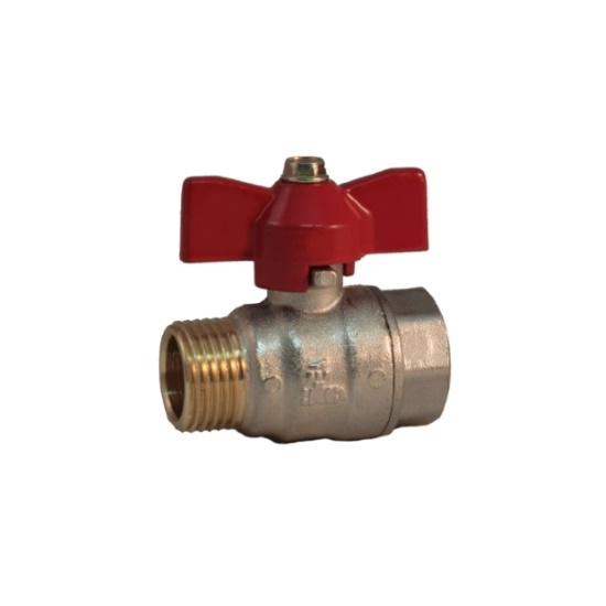 MF ball valve PN 25 with butterfly handle %>