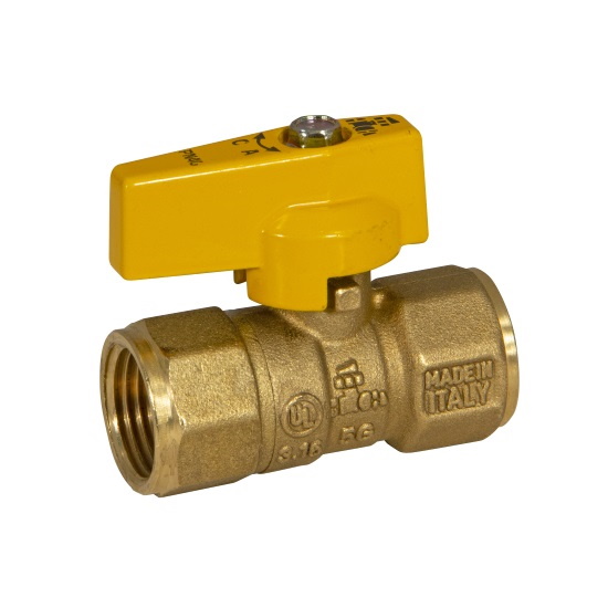 FF NPT gas ball valve with aluminum lever handle %>