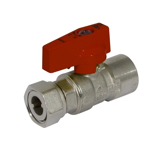 Ball valve with female connection and sliding nut %>