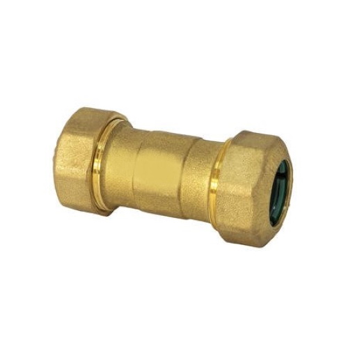 Double straight pipe fitting quick connection %>