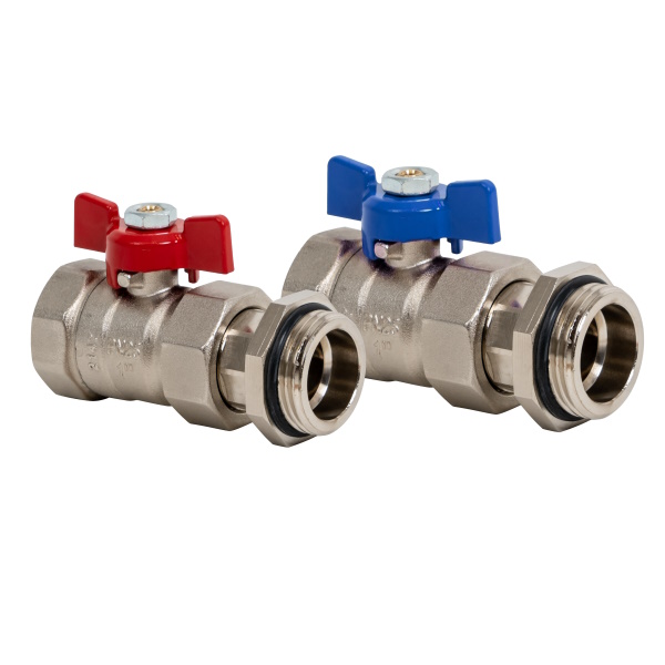 Kit straight pipe union MF ball valve PN25 %>